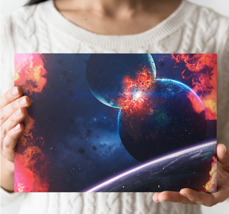 Wandbilder modern Erstaunliche planetarische explosion - TenStickers