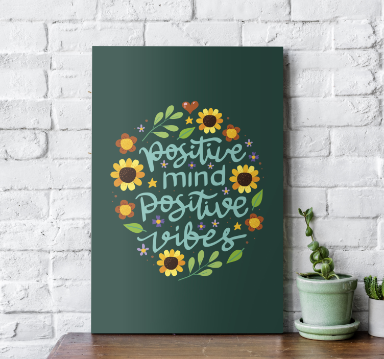 Wandbilder Motivation Blumen und motivationszitat - TenStickers