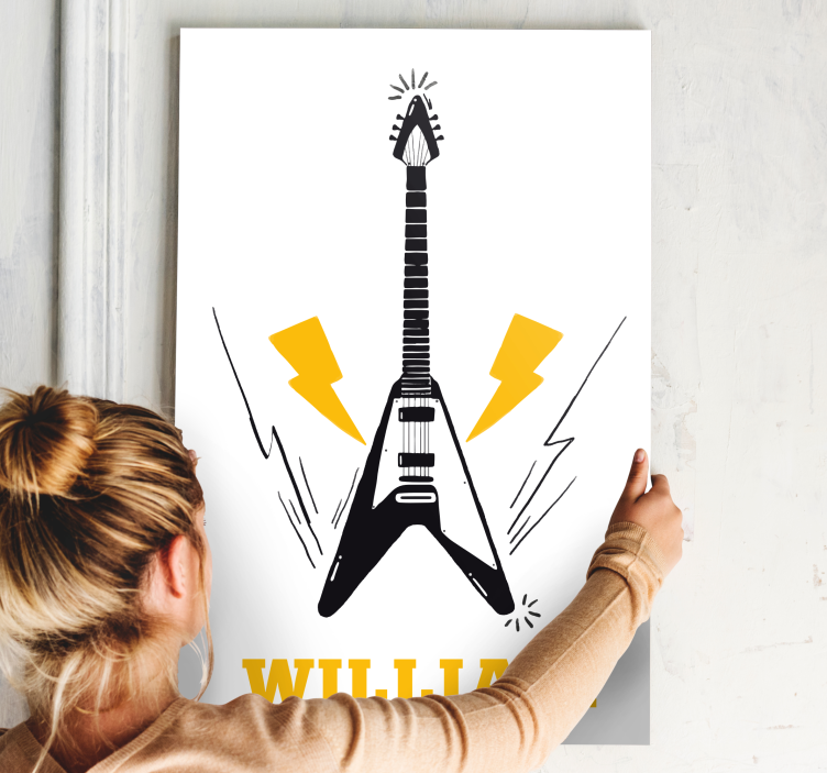 Wandbild musik e-gitarre inspiration - TenStickers
