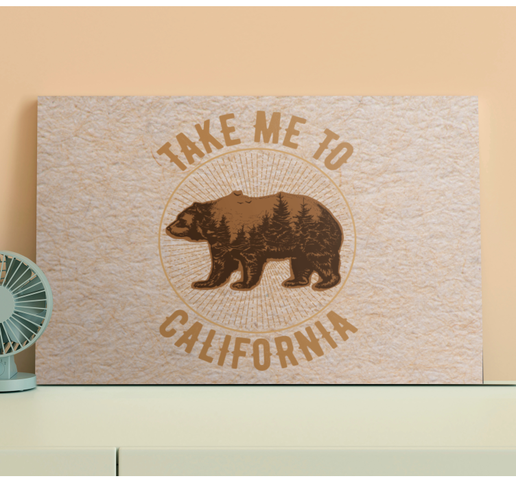 Wandbild tier california bären symbol - TenStickers