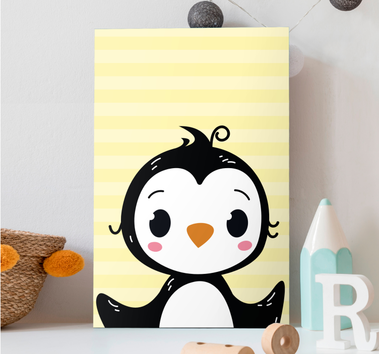 Wandbild tier süßer pinguin als deko - TenStickers