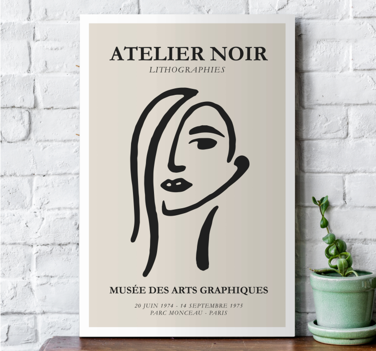 Kunst auf Leinwand Atelier noir - TenStickers