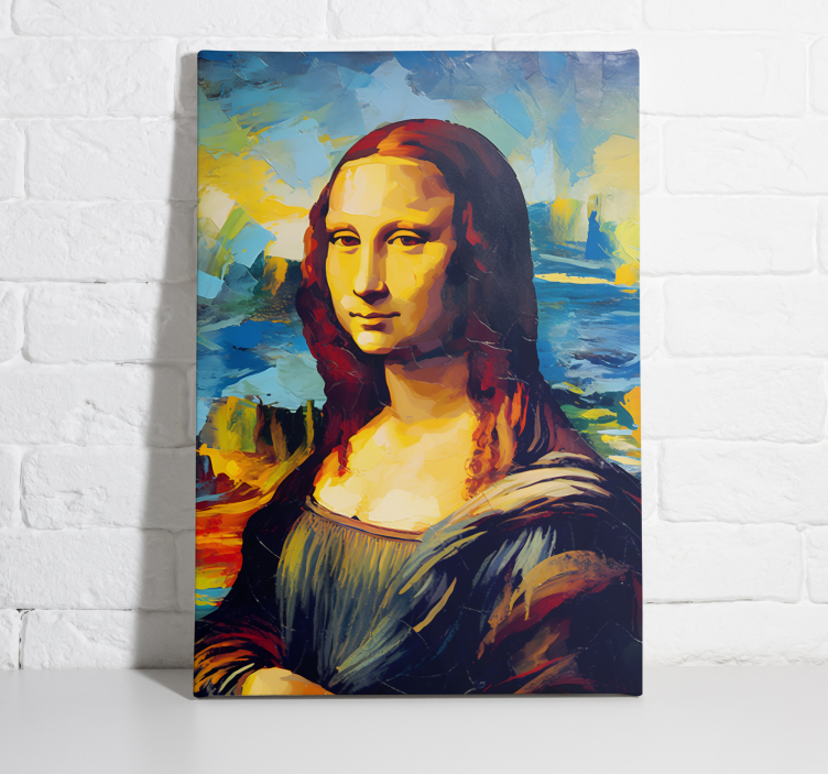 Kunst auf Leinwand mona lisa-impressionismus-stil - TenStickers