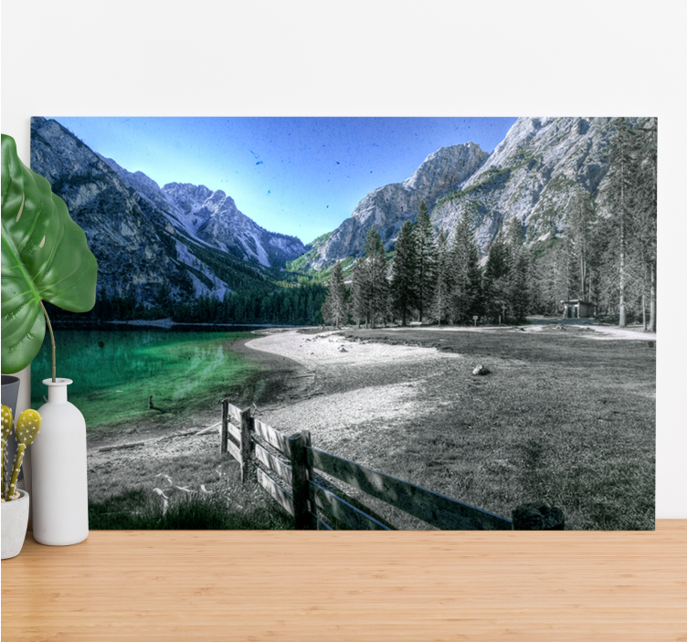 Wandbilder landschaft bergsee ruhe - TenStickers