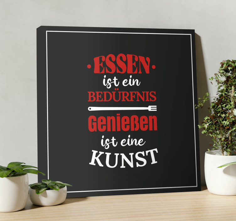 Wandbilder Essen ist ein Bedürfnis - TenStickers