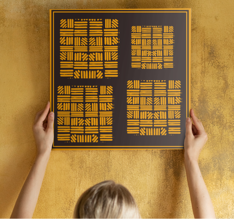 Wandbilder modern geometrisches anordnungskonzept - TenStickers