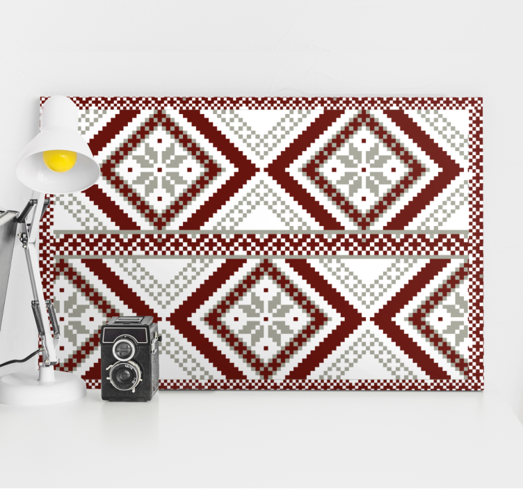 Wandbilder modern geometrisches diamantdesign - TenStickers