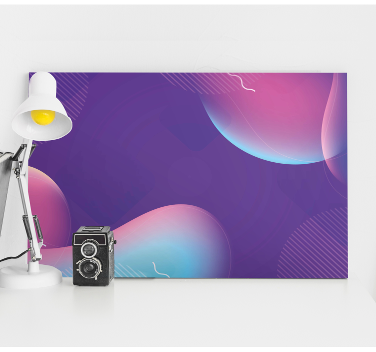 Wandbilder modern mit abstrakten flüssigen formen - TenStickers