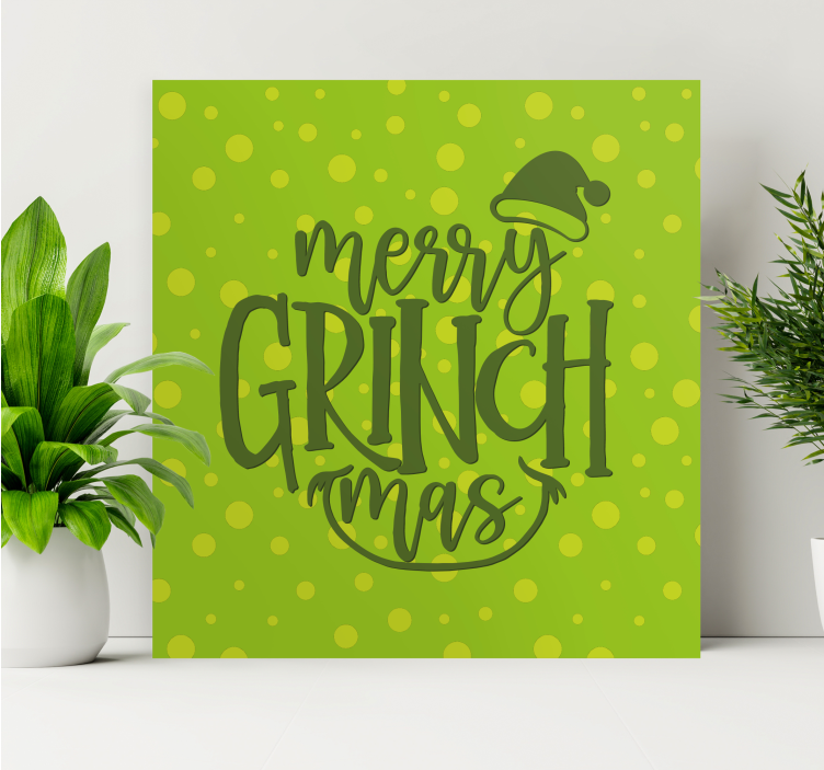 Wandbilder sprüche fröhliche grinchmas grüße - TenStickers