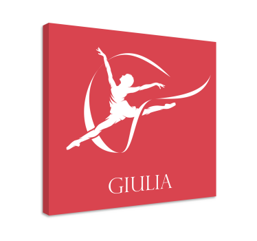 Wandbild Ballerina elegante balletttänzerin silhouette - TenStickers