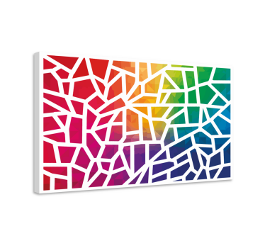 Leinwand Mosaik Mosaico de colores - TenStickers