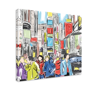 Leinwandbild Menschen Personas moderno de nueva york - TenStickers
