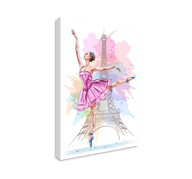 Leinwandbild Ballerina Bailarinas con estrellas - TenStickers