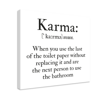 Leinwandbild Bad Bad spaß karma - TenStickers