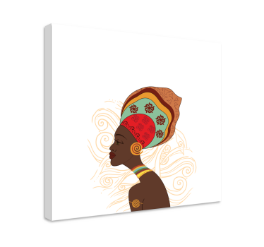 Leinwandbild elegante afrikanische silhouette - TenStickers