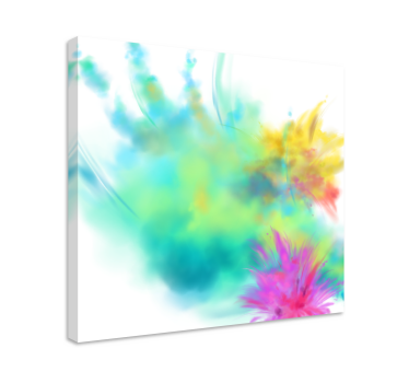 Wandbild abstrakt Farbexplosion - TenStickers