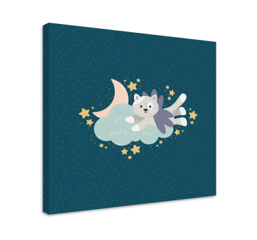Wandbilder katzen traum von fliegenden katzen - TenStickers