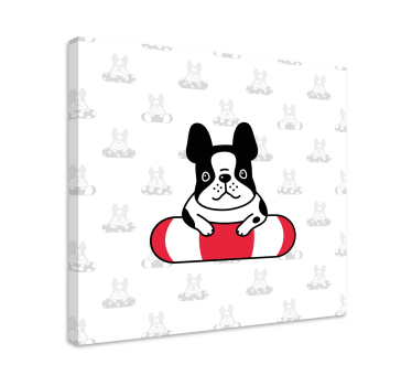 Wandbilder hunde süßer französischer bulldogge - TenStickers