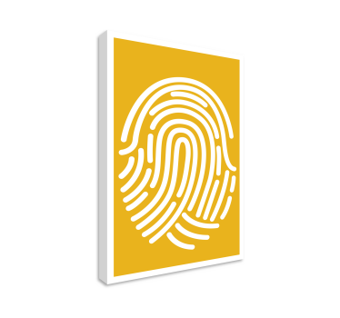 Leinwandbild geometrisch Fingerabdruck abstrakte kunst - TenStickers