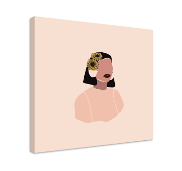 Leinwandbild elegantes frauenporträt - TenStickers