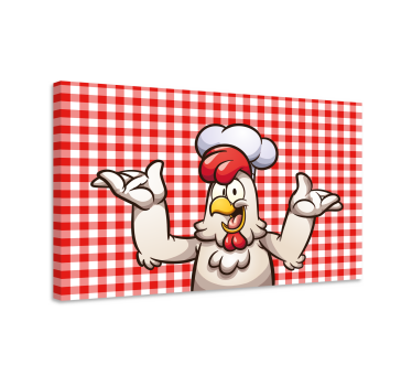 Wandbild Vogel Cartoon-hühnerkoch - TenStickers