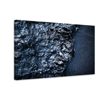 Leinwandbild ornament strukturierte schwarze oberfläche - TenStickers