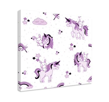 Einhorn wandbild niedliches einhorn abenteuer - TenStickers