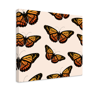 Wandbild schmetterling bunte monarchfalter - TenStickers