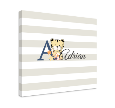 Wandbilder katzen adrian tiger charakter - TenStickers