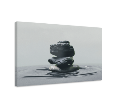 Zen bilder leinwand ausgewogene steinhaufen - TenStickers