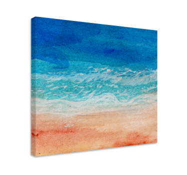 Wandbilder Kunst Ombre-effekt-wellen am strand - TenStickers