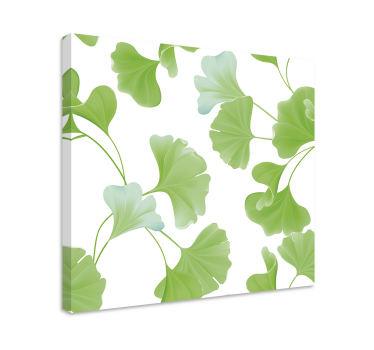 Wandbild modern Grüne ginkgoblätter - TenStickers
