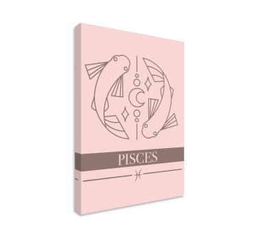 Wandbild fische astrologisches symbol fische - TenStickers