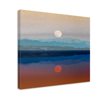 Leinwandbild Landschaft Weltraum schönes monddesign - TenStickers