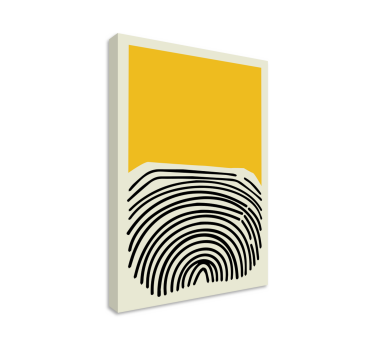 Leinwandbild abstrakt gelbes design - TenStickers