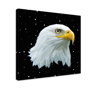 Wandbild Vogel Geometrische tiere mächtiger adler - TenStickers