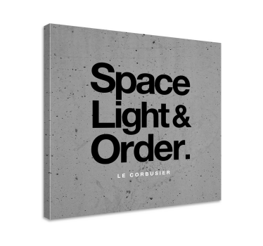 Leinwandbild Spruch Le corbusier braucht - TenStickers