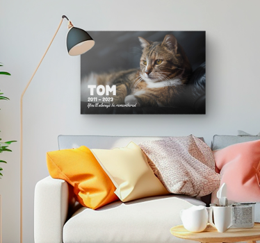 Wandbild Wohnzimmer geliebter Haustier - TenStickers