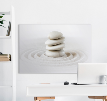 Leinwandbild Zen Zen steine stapeln - TenStickers
