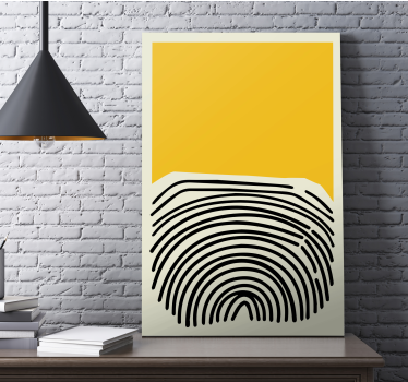 Leinwandbild abstrakt gelbes design - TenStickers