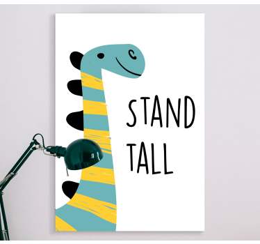 Dinosaurier wandbild glücklicher dinosaurier - TenStickers