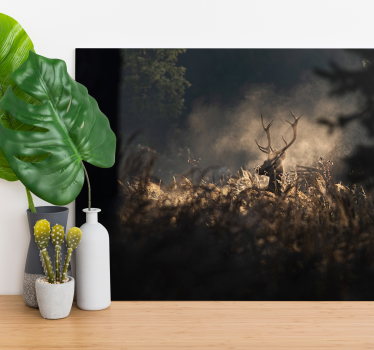 Hirsch bild leinwand edle hirsch silhouette - TenStickers