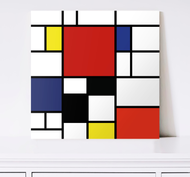 Leinwandbild abstrakt geometrische farbblöcke - TenStickers
