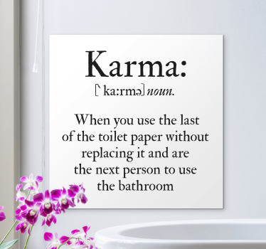 Leinwandbild Bad Bad spaß karma - TenStickers