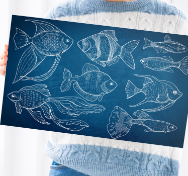 Leinwandbild Bad Meeresfische - TenStickers