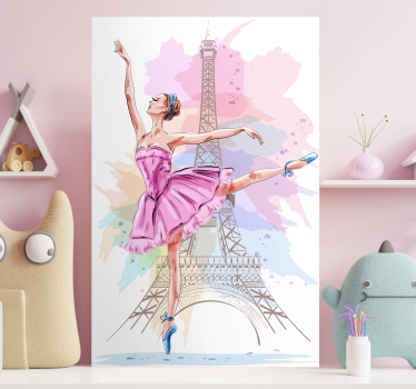 Leinwandbild Ballerina Bailarinas con estrellas - TenStickers