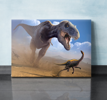 Dinosaurier Wandbild t-rex-jagd - TenStickers