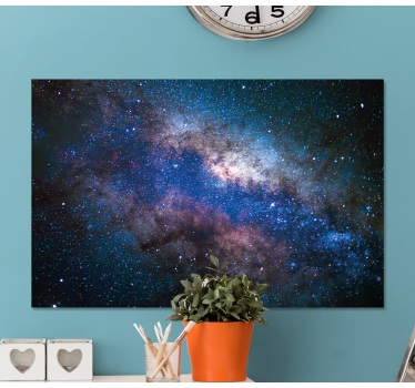 Leinwandbild Landschaft Stille galaxie mit sternen - TenStickers
