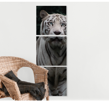 Leinwandbild Tiere Weißer tiger - TenStickers