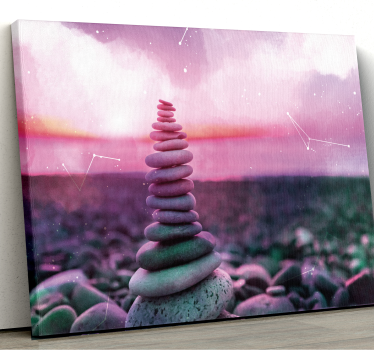 Leinwandbild Zen Zen steine - TenStickers